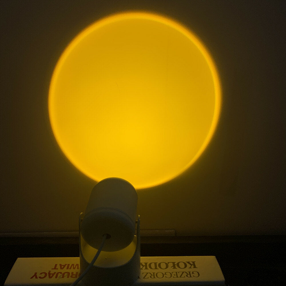 Replaceable Lens Sunset Lamp Nordic Indoor Lighting LED Floor Lamp Living Room Bedroom Atmosphere Decoration Floor Lights Standing lamp Lens For Home