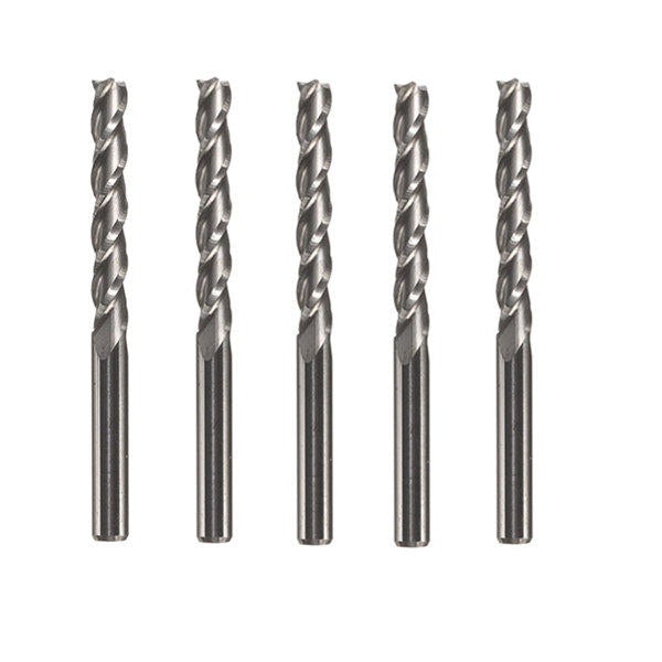 5pcs 22x3.175mm 3 Flute End Mill Cutter Milling for Acrylic