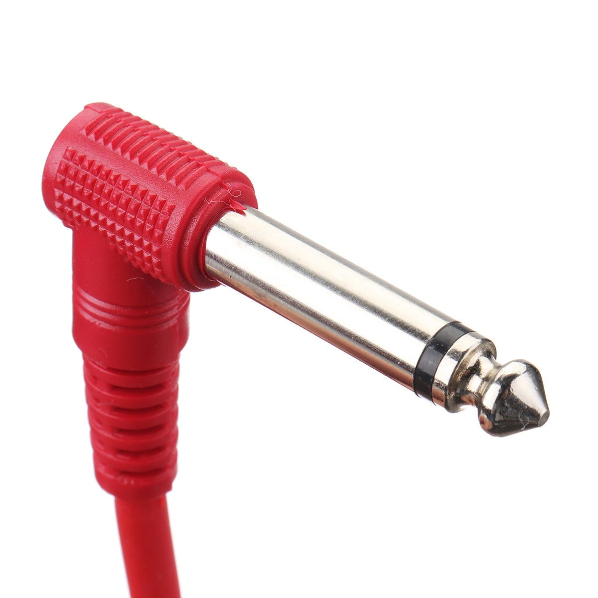 Right Angle 1/4" 6Pcs Guitar Effect Pedal Board Cable Patch Cord