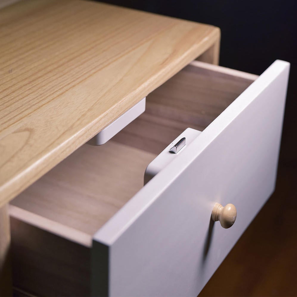 Smart Drawer Lock Cabinet Keyless Bluetooth APP Unlock Anti-Theft Child Safety File Security from