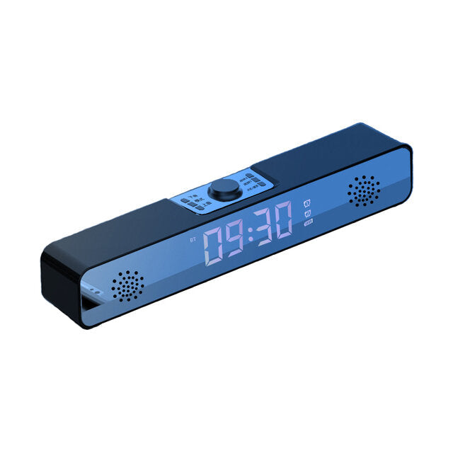 Subwoofer Alarm Clock Super Bass Speakers Hi-Fi USB Wireless Bluetooth Computer Desktop Speaker Audio