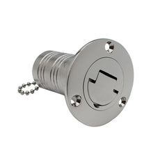 Upgrade 38mm 1-1/2 Inch Stainless Steel Boat Deck Oil Fill Cap Water Hatch Filler Port Gas Fuel Yacht Tank