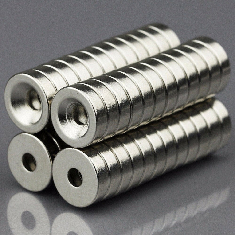 50pcs 10x3mm Strong Ring Magnets 3mm Hole Rare Earth Neodymium Magnet