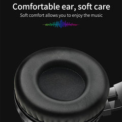 Foldable Bluetooth 5.0 Headphone RGB Light Strong Bass Volume Control Headset With Mic for Mobile Phones