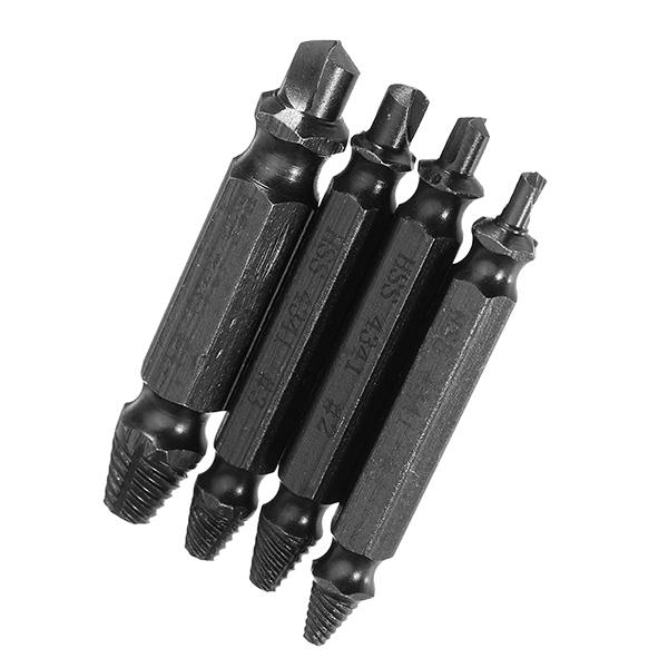 4pcs Nitride Double Side Damaged Screw Extractor Screw Remover
