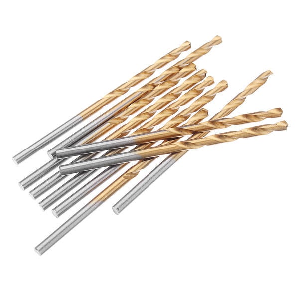 60pcs 1/1.5/2/2.5/3/3.5mm HSS Titanium Coated Twist Drill Bit Straight Shank