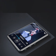 Portable Bluetooth 5.0 MP3 Music Player 2.5 Inch Full Touch Screen Support Full Format Recording Video Media Player Built-in Speaker