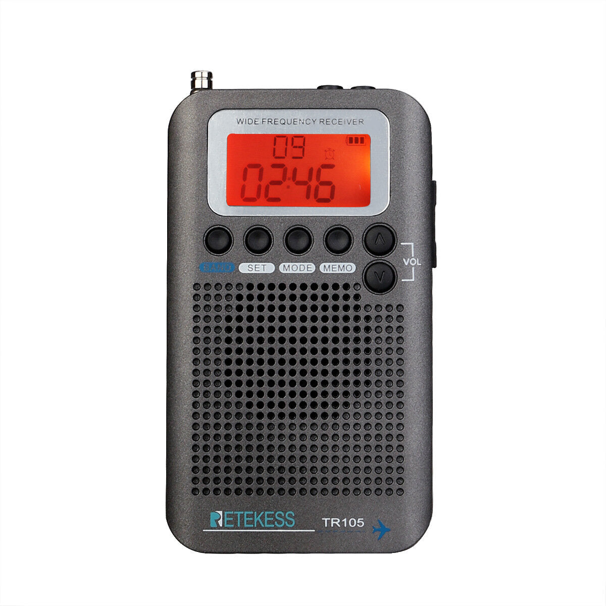 FM AM SW Digital Tuning Radio with Timer ON OFF Clock Function