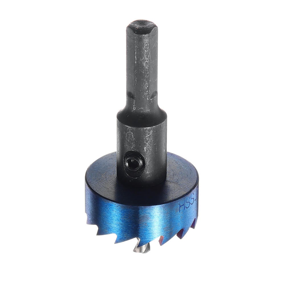 5Pcs 16-30mm HSS Blue Nano Coating Tooth Hole Saw Cutter Drill Bit Set for Metal Sheet
