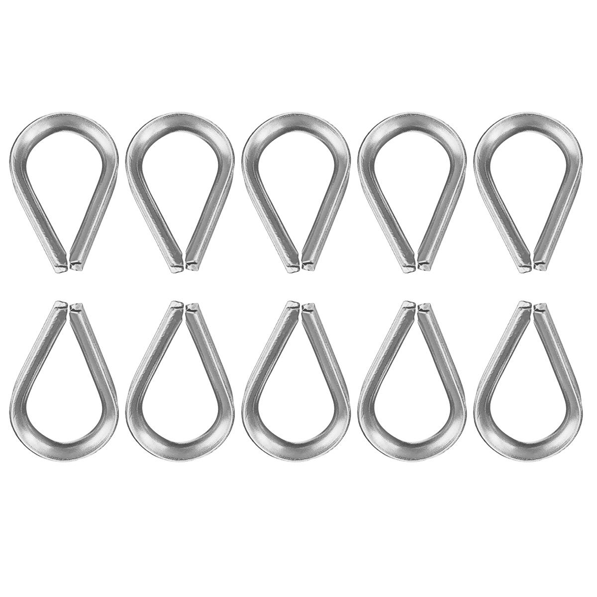 Turnbuckles M3 Stainless Steel Wire Rope Thimble M3 Clip Swage for Marine Boat Shade Sail