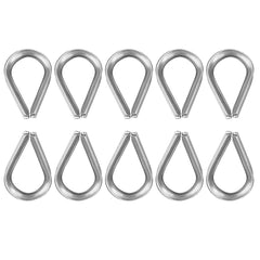 Turnbuckles M3 Stainless Steel Wire Rope Thimble M3 Clip Swage for Marine Boat Shade Sail