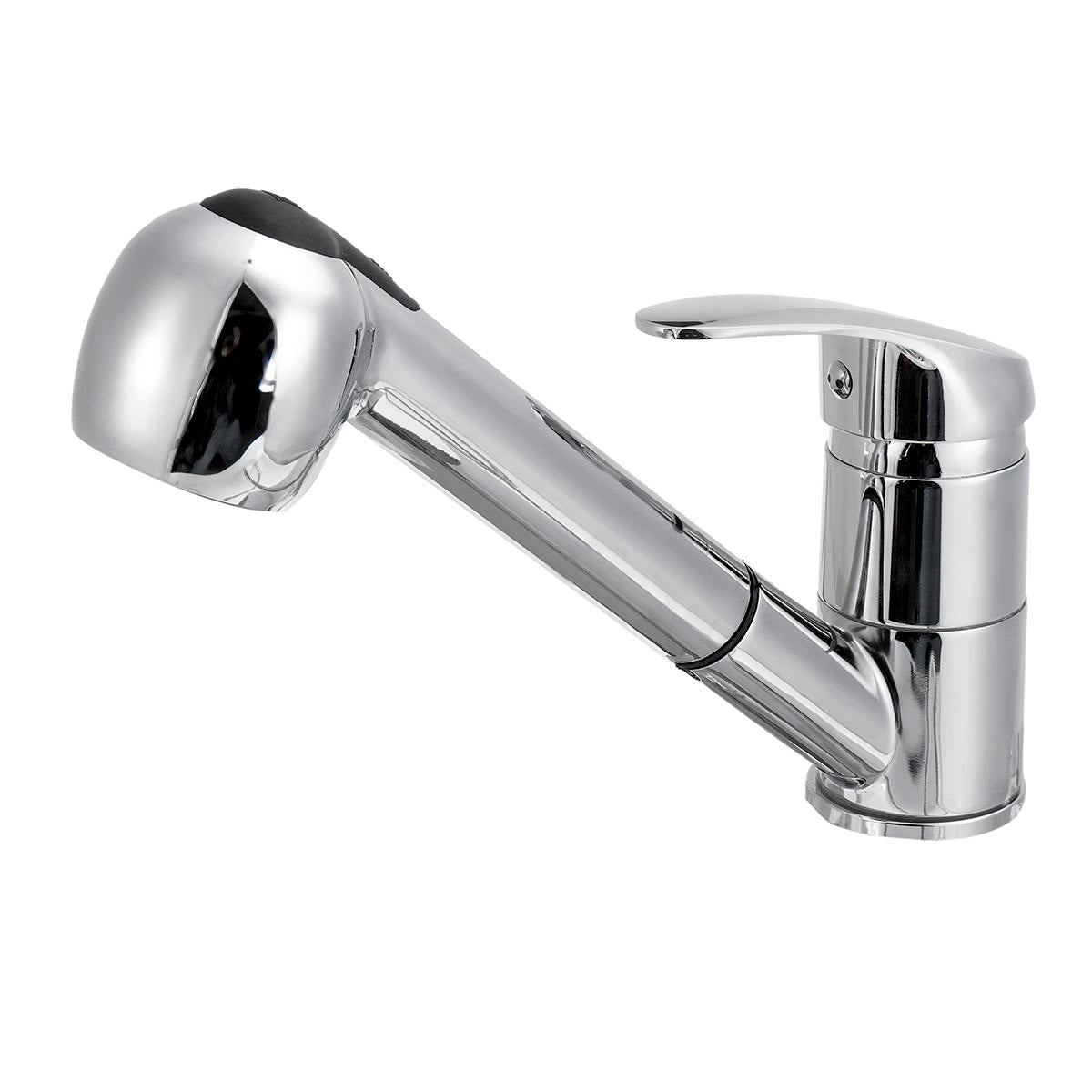 Kitchen Sink Faucet Pull Out Spray Head Single Lever Chrome Mono Brass Tap