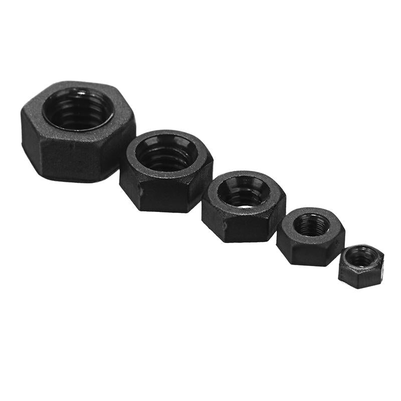 50Pcs Black Nylon Nuts Hex Plastic Nut Washer Hexagonal Nuts M2 M3 M4 M5 M6