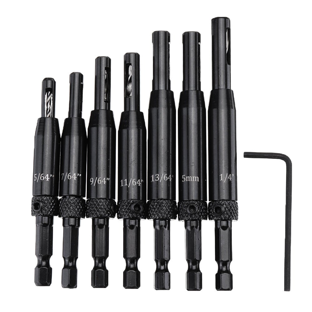 Aluminium Alloy Self Centering Door Hinges Drill Bit Hole Puncher Reaming Tool Countersink Drill Bit