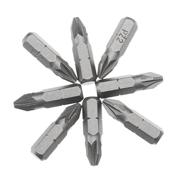 25pcs 25mm PZ2 Screwdriver Bits Set Hex Magnetic Power Tool