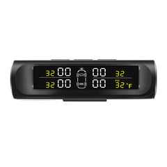 External Temperature Warning Tire Pressure Monitor System Alarm with Solar Display