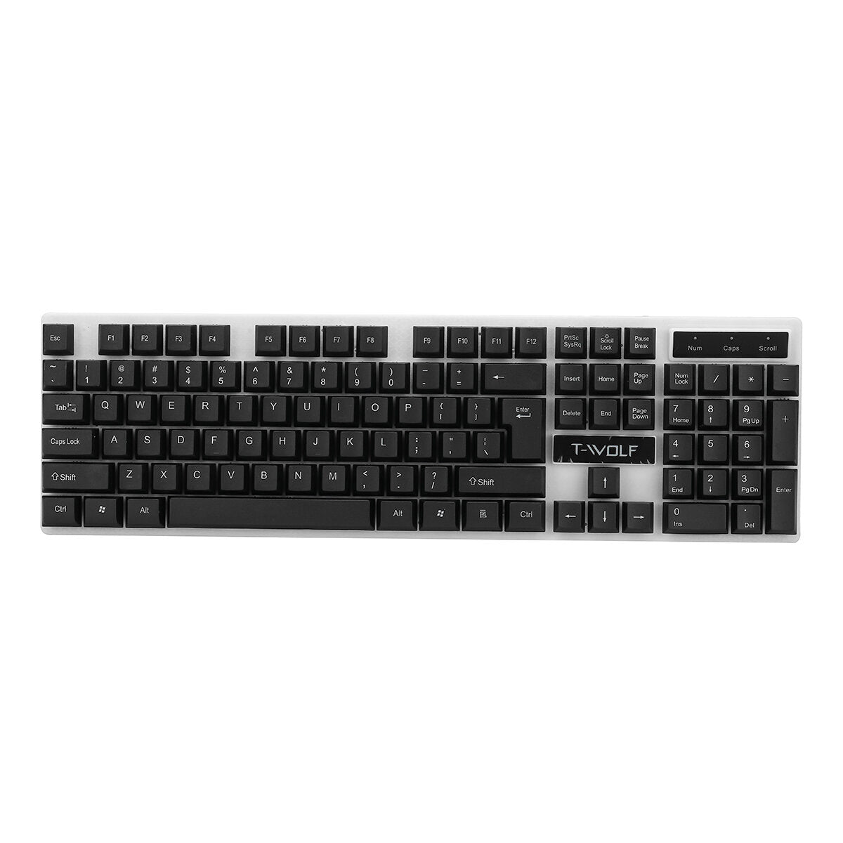 Wired Keyboard & Mouse Set 104 Keys USB Wired Keyboard 2400DPI Mouse RGB Backlit Gaming Keyboard Mouse Combo