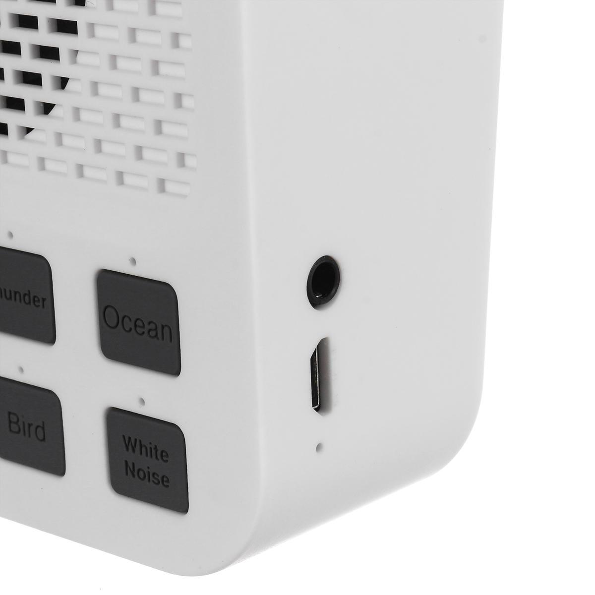 Mini White Noise Sound Machine with 8 Nature Sound Auto-off Timer for Sleeping Sound Therapy Instrument Improve baby sleep quality