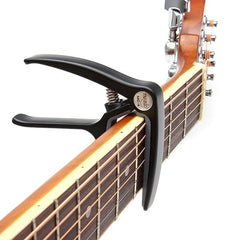 Soft Silica Metal Quick Change Key Capo for Classical Folk Guitar