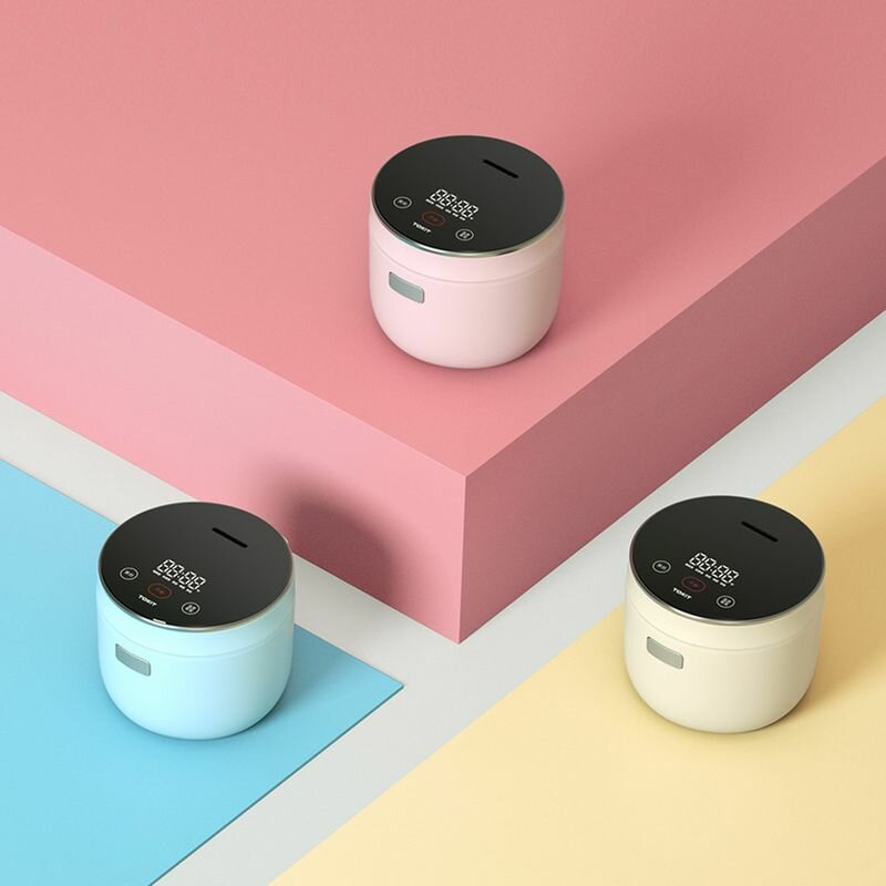 Mini Smart Rice Cooker Colorful Series 400W 1.6L Capacity Touch Control 5 Layer Thick Liner APP Control