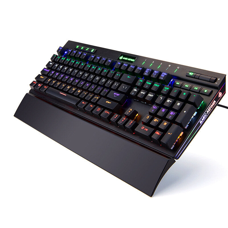 RGB Mechanical Gaming Keyboard USB Wired Backlight Mechanical Optical Switch 104 Keys For Gamer Office E-Sports