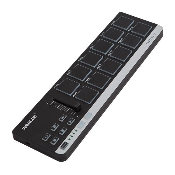 12 Portable Mini USB 12 Drum Pad MIDI Controller
