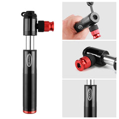 Aluminium Alloy 2Modes Mini Bicycle Pump Outdoor Portable Bike Pump For American Nozzle and French Nozzle Bike