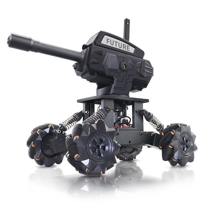 DIY RC Tank Car Can launch Cannonball Made of Water Need to Assemble 4WD 14CH Alloy Programming Remote Control Off-road Climbing