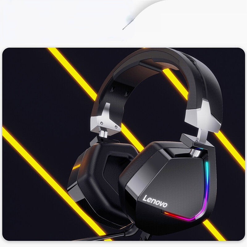Gaming Headphone USB 7.1 Surround Sound Deep Bass RGB Colorful Light Headset with Mic for PC Laptop Gamer