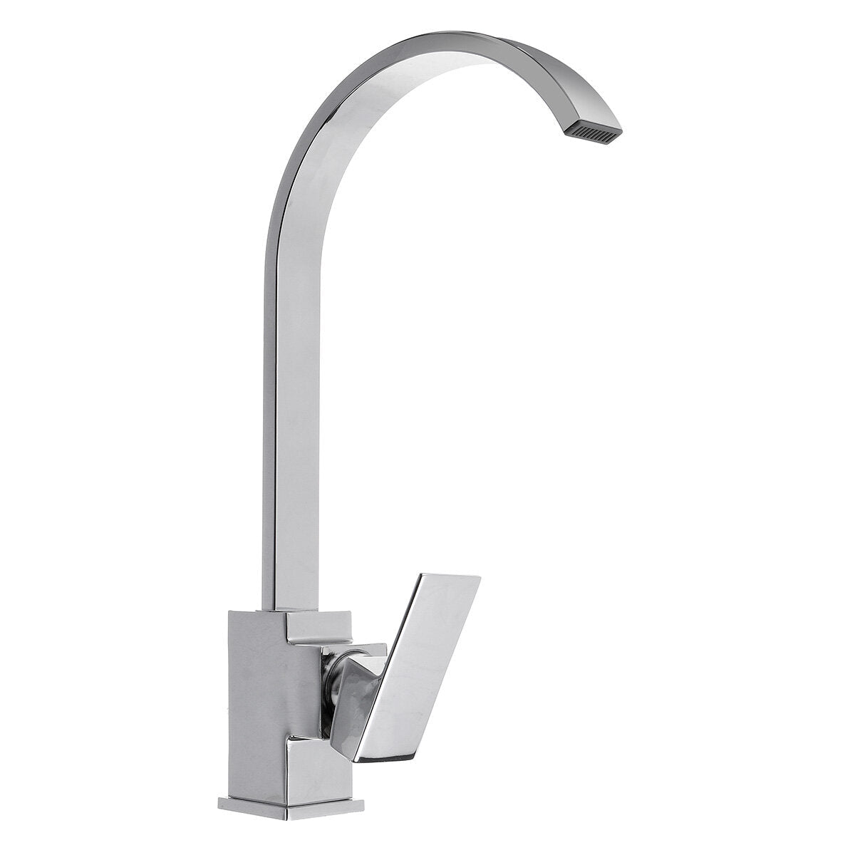 Modern Swivel Spout Kitchen Sink Taps Basin Mixer Tap Square Brass Faucet