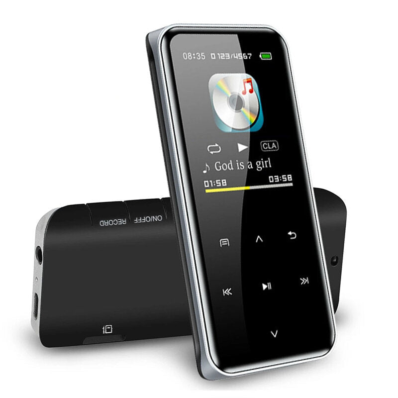 1.5 Inch LCD Display Bluetooth MP3 Player FM Radio E-book Reader Voice Recording High-Definition Noise Reduction Hi-Fi Music Player with Touch Screen