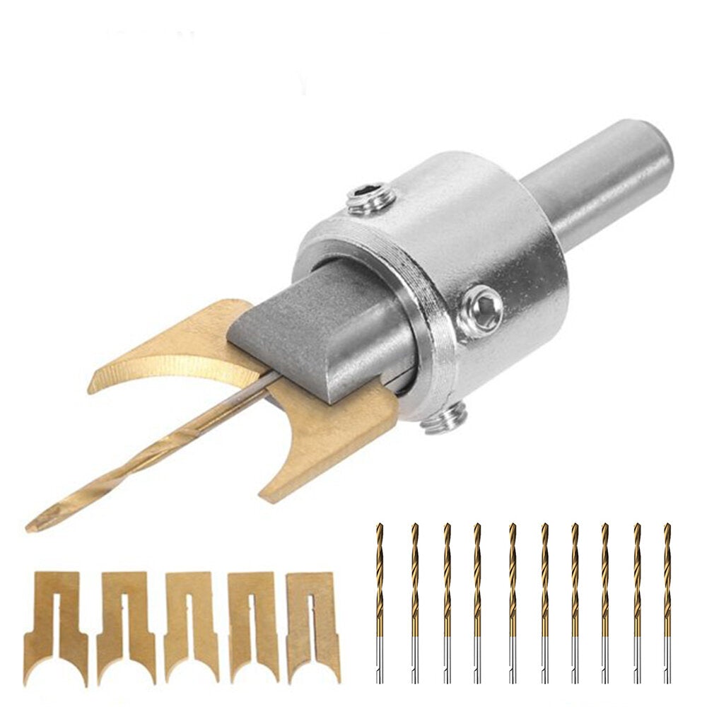 17pcs 6-14mm Ring Drill Bit Wood Bead Cutter Multifunction Wooden Thick Maker
