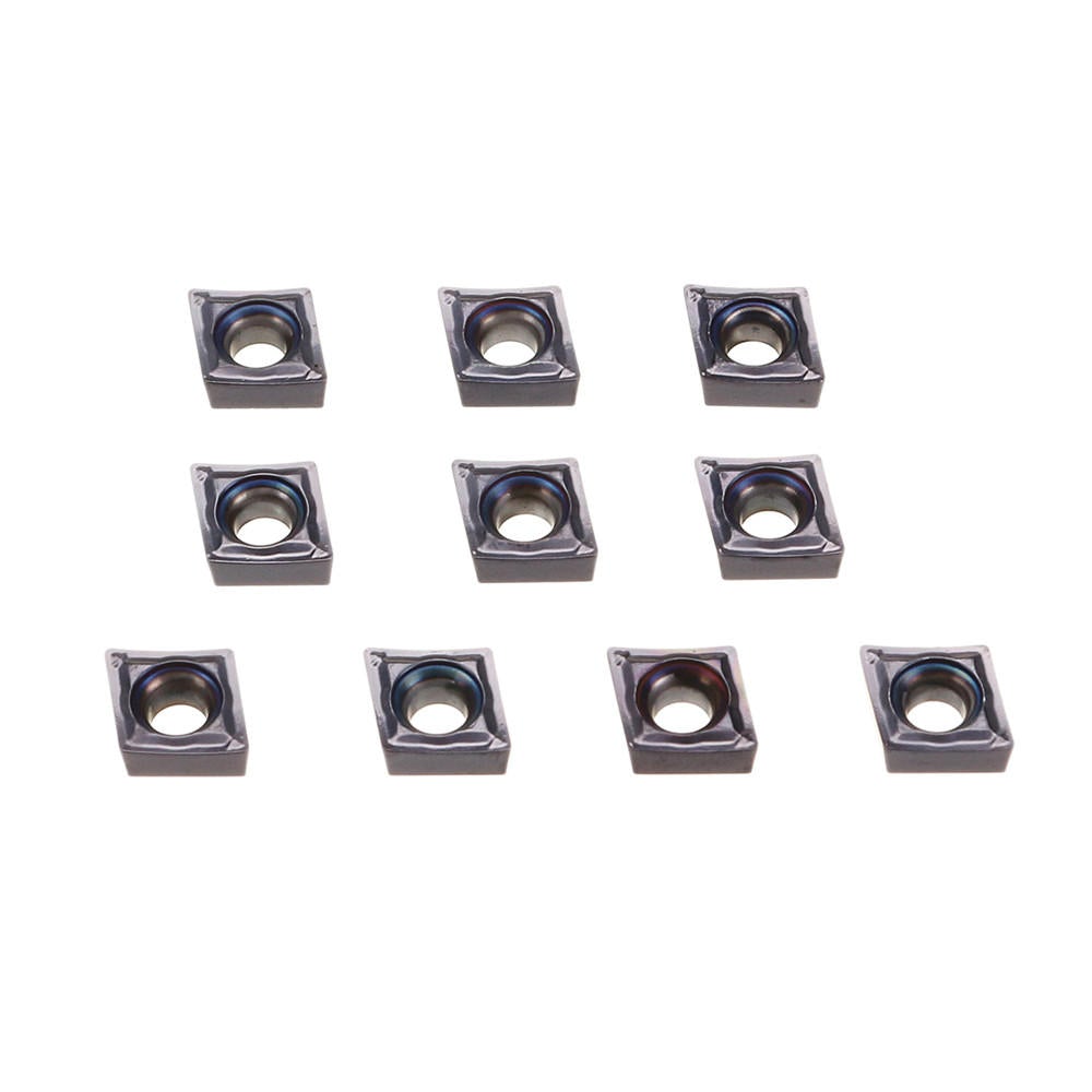 10pcs CCMT060204-SM Carbide Insert for SCLCR Turning Tool Holder