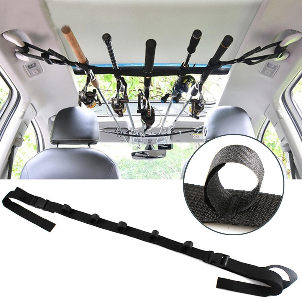 Fishing Rod Holder Belt Portable Vehicle Holder Fishing Tool Strap