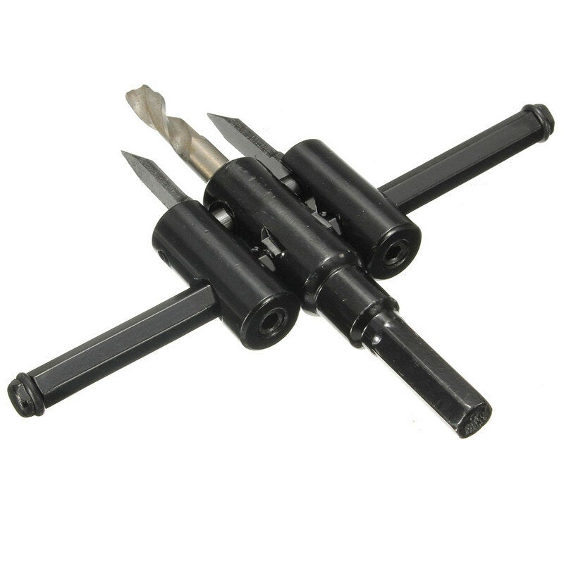 30mm-120mm Adjustable Circle Cutter Metal Wood Hole Saw Drill Bit