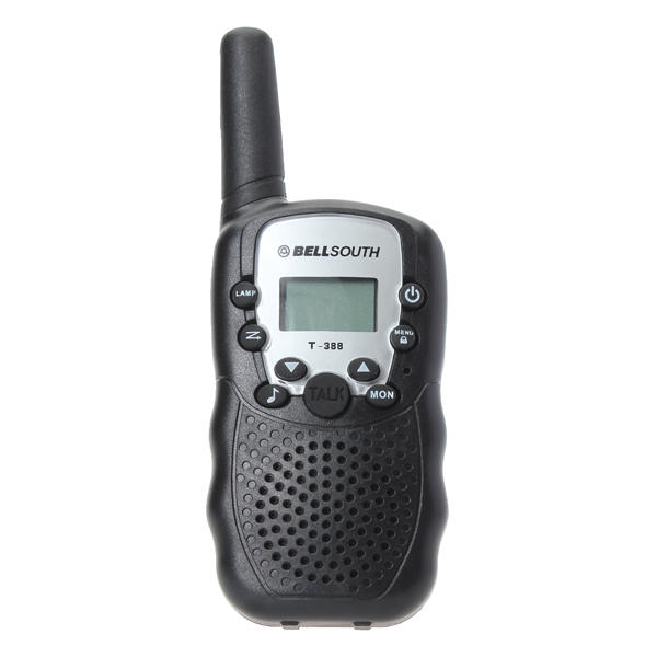 2pcs 0.5W UHF Auto Multi-Channels Mini Radios Walkie Talkie Black