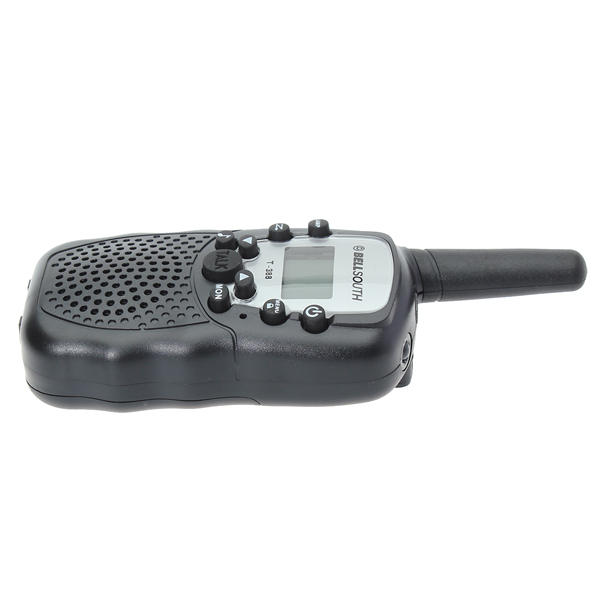 2pcs 0.5W UHF Auto Multi-Channels Mini Radios Walkie Talkie Black