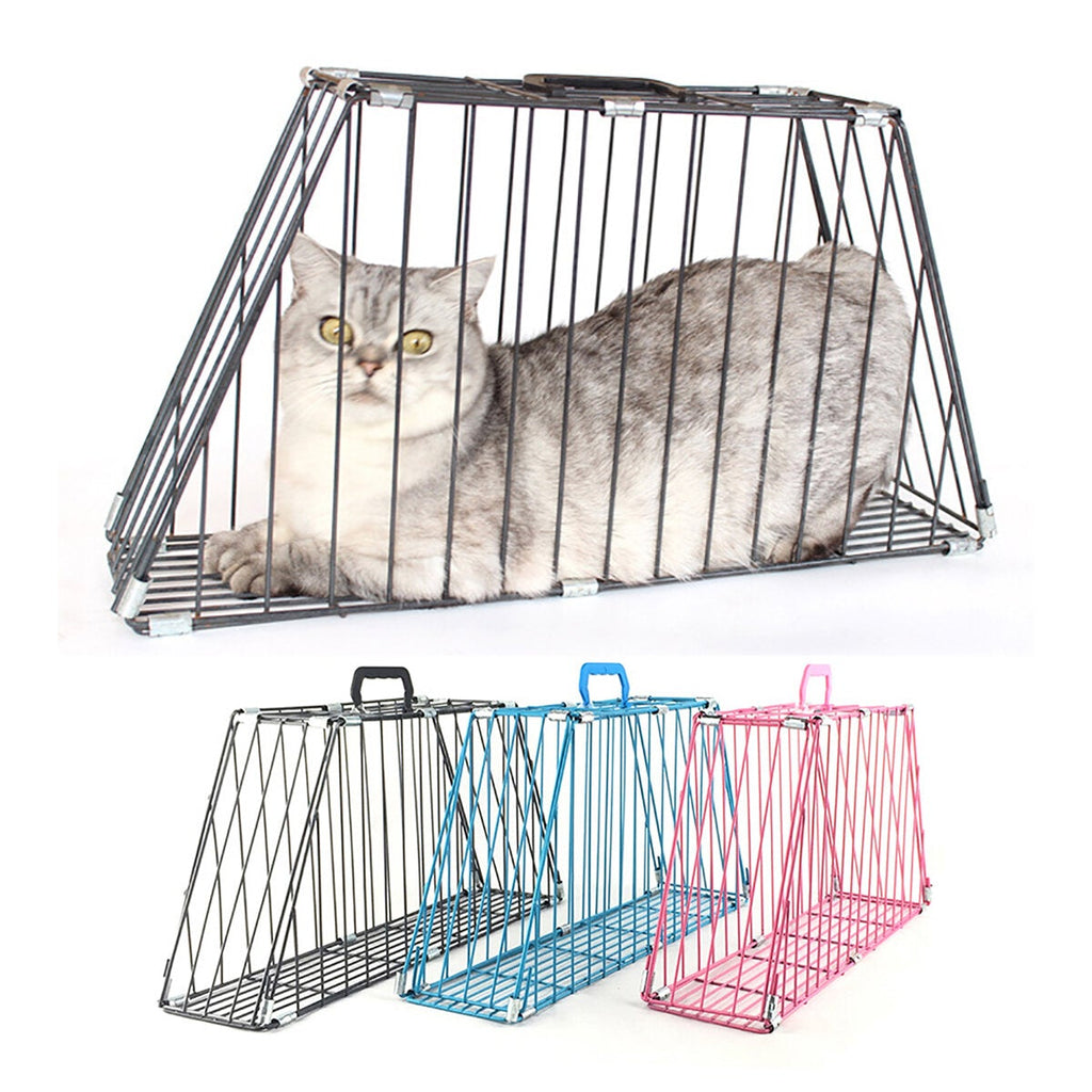 Iron Double-door Pet Cat Dog Grooming Restraint Easy Bath Cage Anti-grab Protect Owner Hair Dryer Pet Supplies