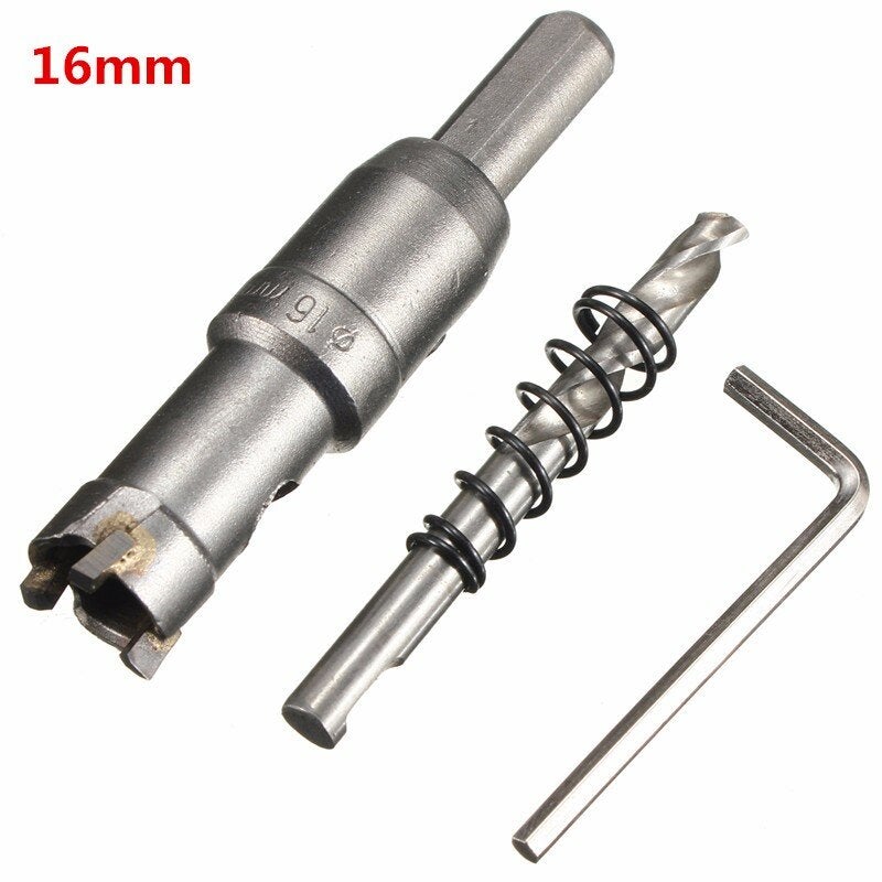 15mm - 24mm Carbide Tip Metal Cutter Hole Saw with Wrench/ Twist Drill Bit
