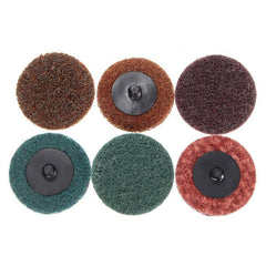 30pcs 2 Inch Roloc Roll Lock Surface Conditioning Fine Medium Coarse Sanding Discs