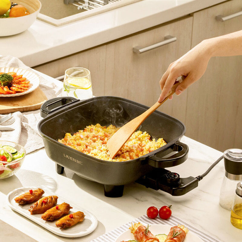 Electric Skillet 5.5L 1800W 5Gear Knob Control Hot Pot Non-Stick Pot from Ecological Chain