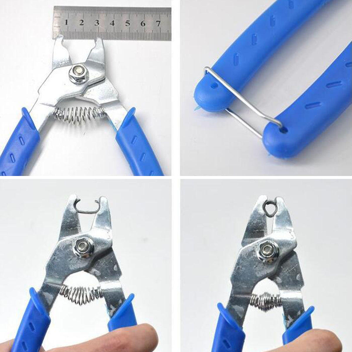 2500Pcs Hog Rings C Type Staples Clips Rings Steel Wire Fencing For Pet Cage Plier