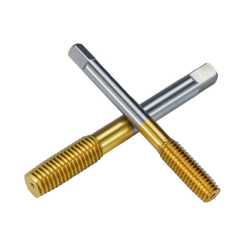Titanium Coating Extrusion Taps M2-M12 Fluteless Forming Machine Plug Taps Metric Screw Thread Tap