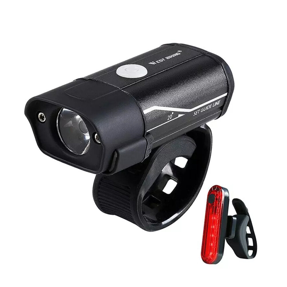 350lm Bike Headlight 5 Modes Ultralight USB Rechargeable Bicycle Front Lamp Outdoor Cycling