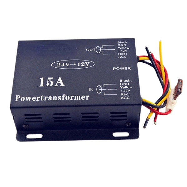 Vehicle Car DC 24V to 12V 6A 10A 15A 20A 30A Power Supply Transformer Converter