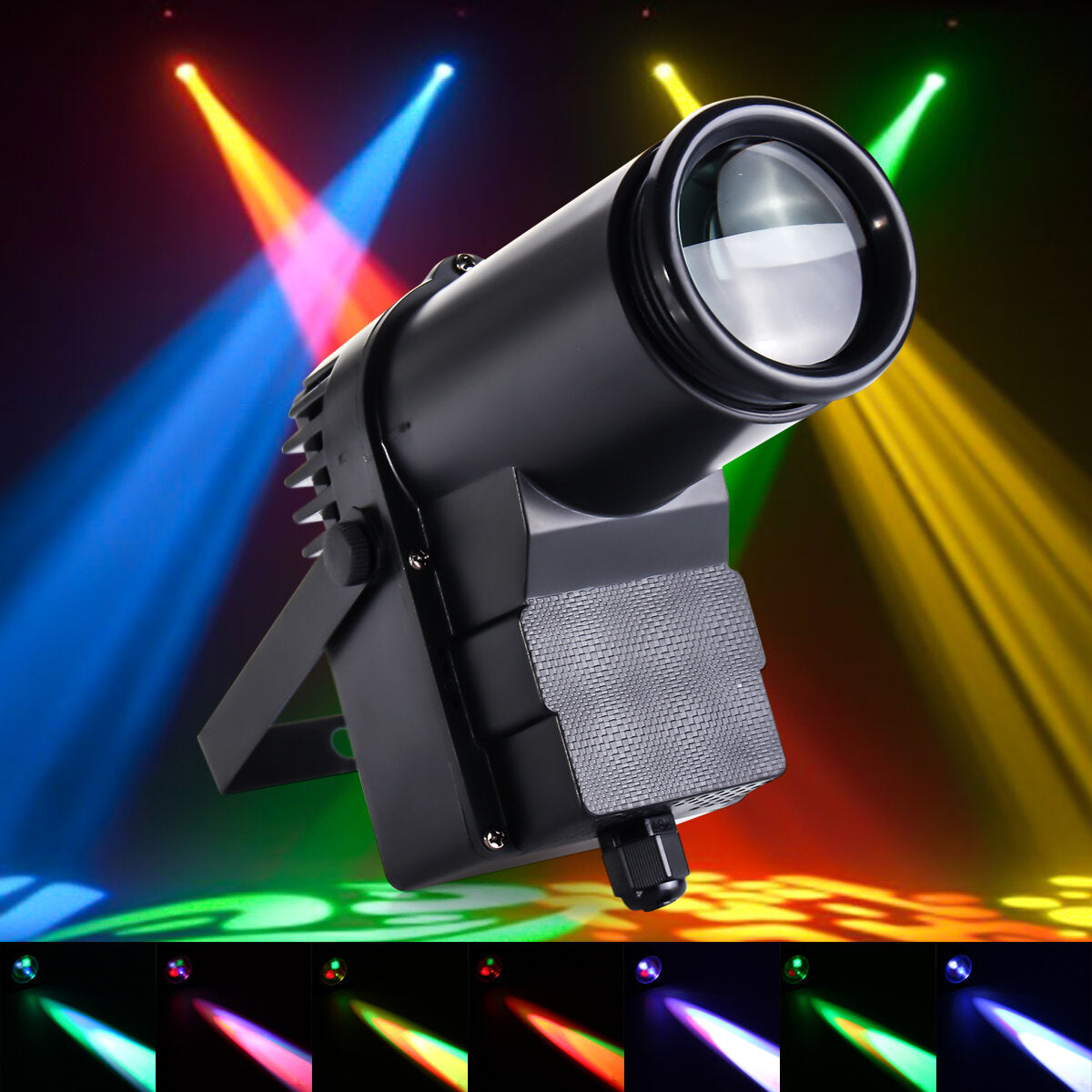 30W RGBW LED Stage Light Pinspot Beam Spotlight 6CH For DJ DISCO Party KTV