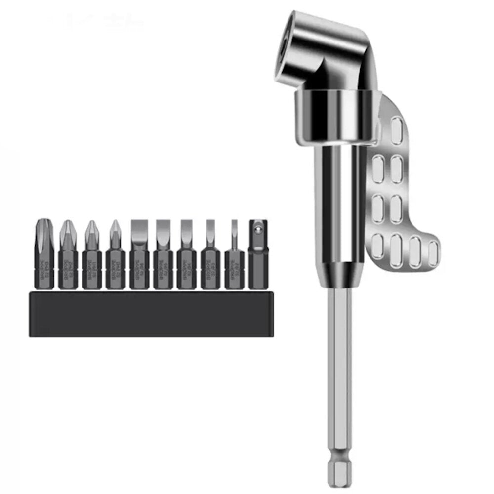 2/11/33Pcs Extended Turning Screwdriver Corner Device Universal Screwdriver Bits Turning Electric Corner Device With 25mm Bit