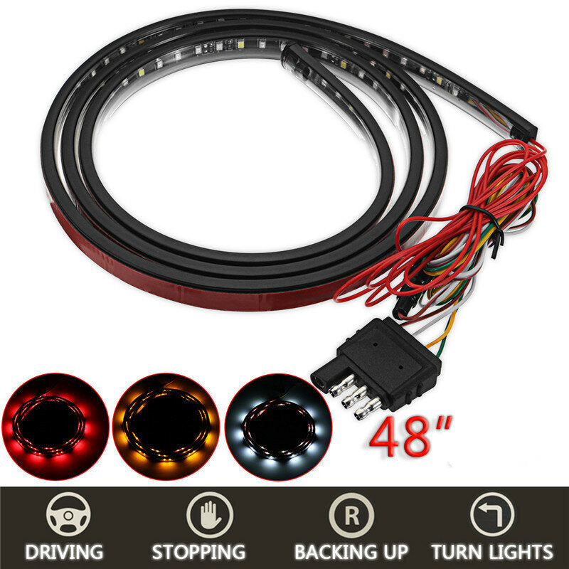 60 Inch 48 Inch Car LED Tail Light Bar Strip Brake Reverse Consequential Flowing Turn Signal Lamp Waterproof Universal 12V