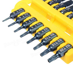 17Pcs 1/4 Hex Shank Screwdriver Bits Set Torx Phillips Electric Screwdriver Bits with Holder