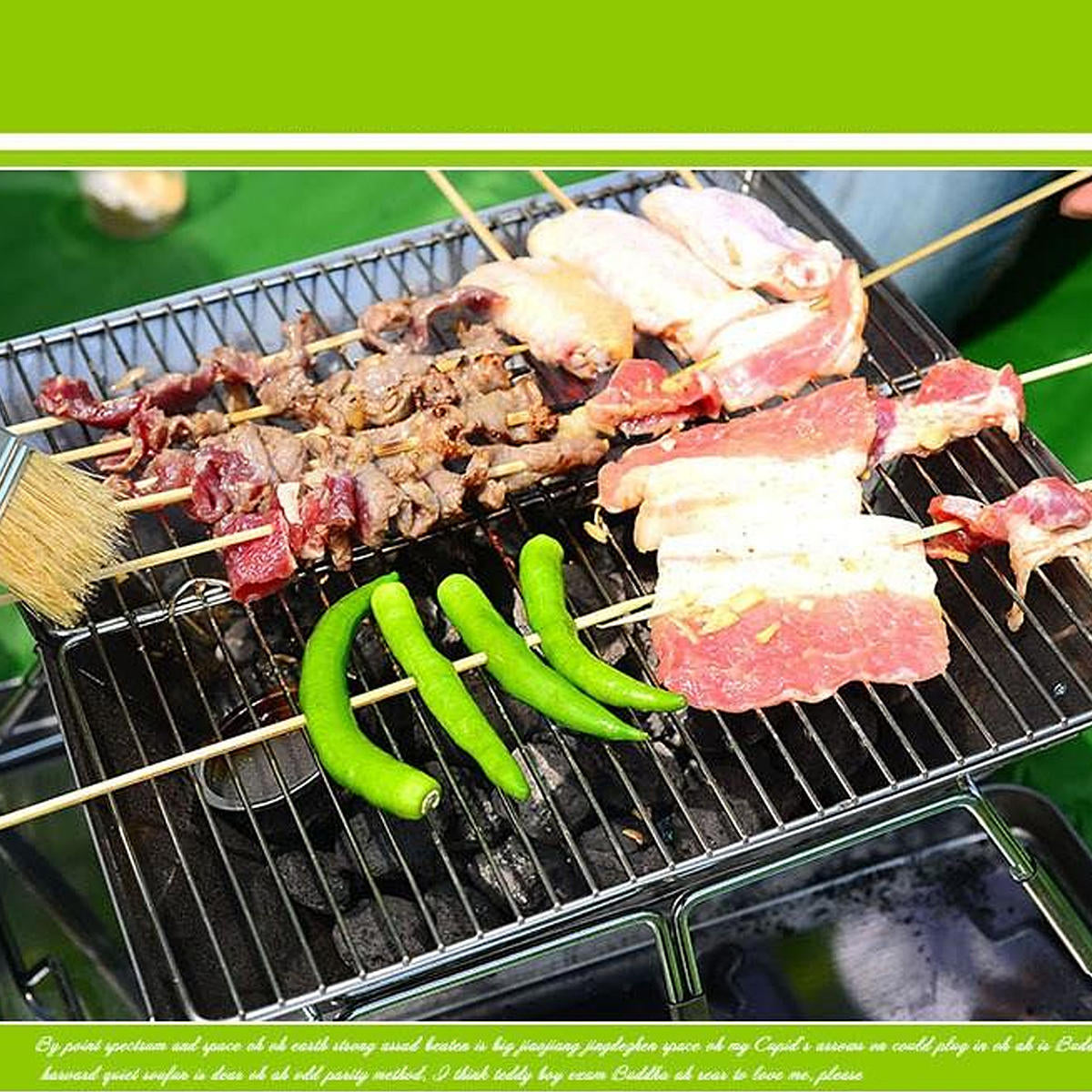 31x31x22cm Folding BBQ Barbecue Grill Portable Outdoor Home BBQ Tools Easy Installation